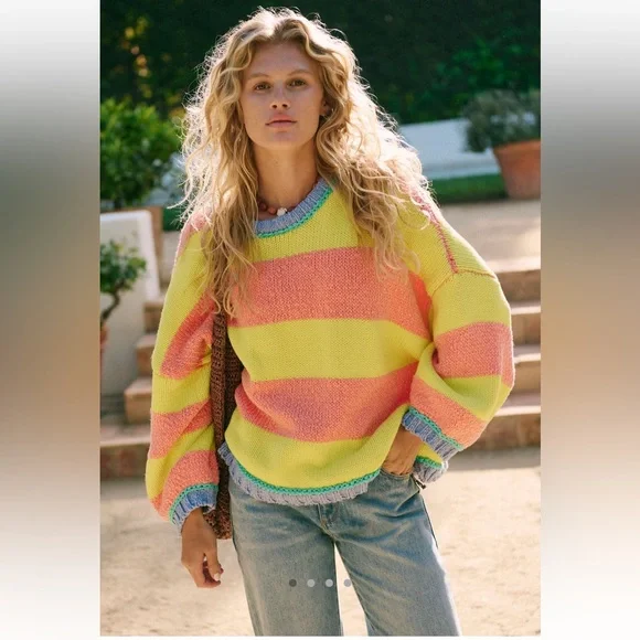Free People Beach Ball Chic Pullover - Picture 1 of 7